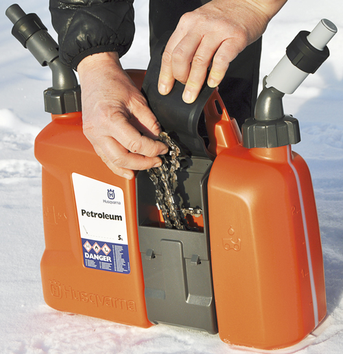 Dunk med praktisk prylficka