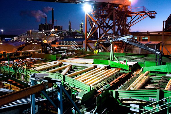 Iggesunds Sågverk. Foto: Holmen AB