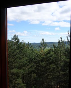 Utsikt från restaurangen på Järvzoo
