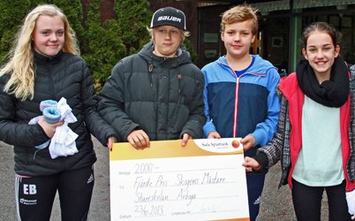 Fjärde pris i Skogens Mästare gick till Stureskolan i Arboga