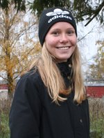 Victoria Boström, elev på skogligt basår och praktikant hos Skogsstyrelsen