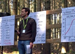 Anders Lomholt förvaltar skogsfastigheten på Sperlingsholm