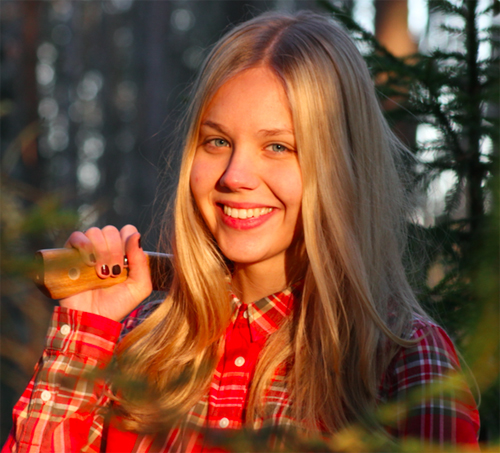 Hanna Kankainen är SkogsSveriges ambassadör för sociala medierna