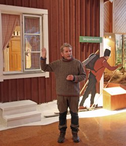 Björn Åström, vd Skogsmuseet berättar om Skogshuggarepoken