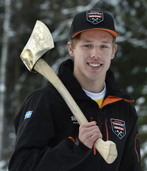 Ferry Svan klar för rookie-VM i Timbersports