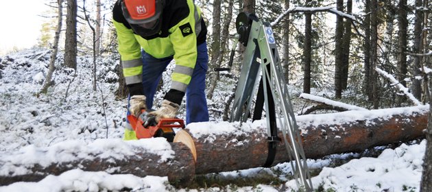 X-Feller håller fast stocken