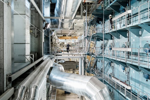 Torkmaskin Södra Cell Värö. Foto: Ola Kjellbye