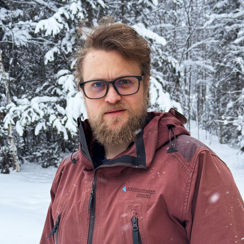 Andreas är ny på Skogssällskapet i Östersund
