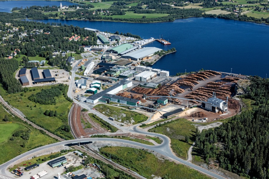 Översvämningar stör virkeslogistiken